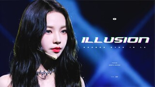 Cảnh quay trực tiếp 4K về buổi biểu diễn ra mắt ca khúc mới "Illusion" của Yoo Ji-min và Karina