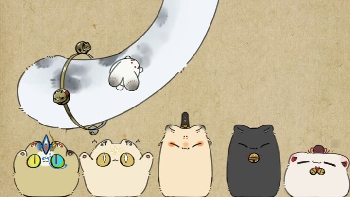 Looping animation ‖ Cat playing with Feng Yangjun's tail pure enjoyment version ‖ with dynamic wallp