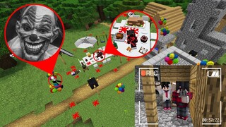 ถ้าเกิด!! บินโดรนสูง เจอผีตัวตลกกินเด็ก ในบ้านร้างในป่า - (Minecraft บินโดรน)