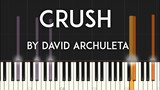 Crush by David Archuleta synthesia piano tutorial with free sheet music