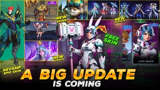 A BIG UPDATE IS COMING | LOLITA FREE SPECIAL SKIN | CLAUDE EPIC REVAMP | UPCOMING SKINS RELEASE DATE