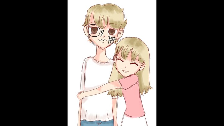 sibling 🧒🏼👩🏼 #short #ibispaint #cute #anime #funny #siblings #drawing #marker #sister #brother