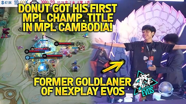 FORMER NXPE GOLDLANER - DONUT GOT HIS FIRST MPL CHAMP. TITLE IN MPL-CAMBODIA!