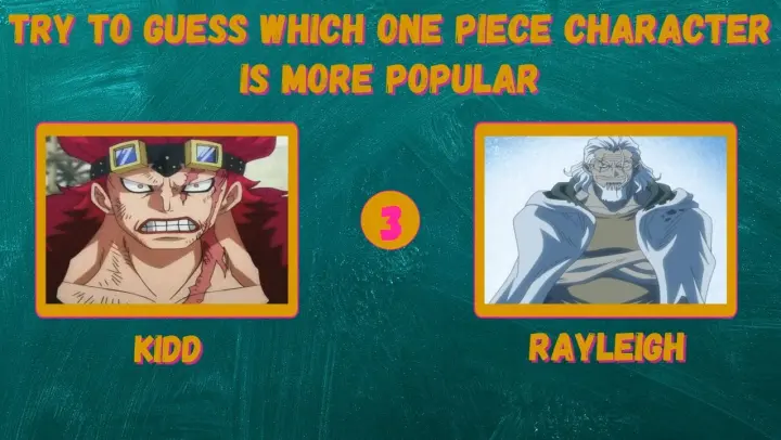 One Piece Characters Popularity Quiz - Which Character is More Popular (1)