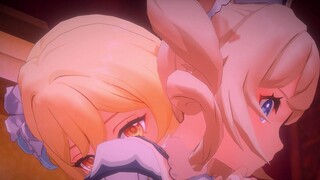 [Genshin Impact] Grass, Yingmei and Barbara went to a love hotel❤