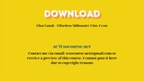 Elisa Canali – Effortless Millionaire 3 Day Event – Free Download Courses