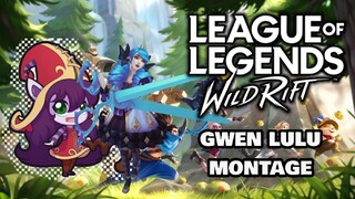 GWEN VS  LULU MONTAGE ! WILD RIFT LEAGUE OF LEGENDS #bestofbest