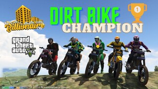 DIRT BIKE CHAMPION!! (INTENSE MOTORCYCLE RACING) THE BILLIONAIRE CITY