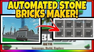 AUTOMATED STONE BRICKS MAKER in SKY BLOCK (ROBLOX) [MAY-23-2020] *BASIC BUILD GUIDE*