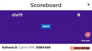 Watch me stream JoshuaDZ quiz kahoot