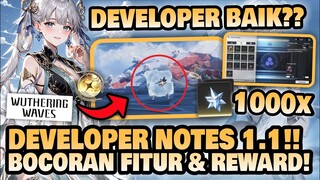 DEVELOPER BAIK!! Bocoran Update & Reward 1.1!! 🤔 | Wuthering Waves