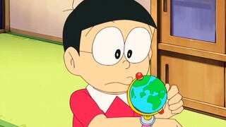 Nobita wears the overseas travel machine and can experience the customs of various countries without