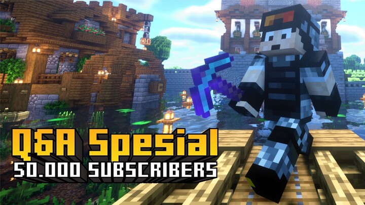 QnA Spesial 50.000 Subscribers dengan Cinematic Map Minecraft Survival!!! | Minecraft Indonesia