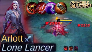 Next New Hero Arlott Lone Lancer Gameplay - Mobile Legends Bang Bang