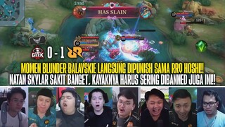 BLUNDER BALOYSKIE BERUJUNG KEKALAHAN!! REAKSI STREAMER GEEK FAM 0-1 RRQ HOSHI MPL ID S13!!