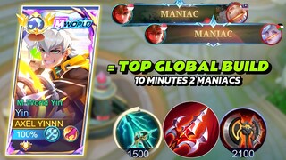 I FOUND THE WORLD BEST BUILD FOR YIN | 10 MINUTES 2 MANIACS 20 KILLS | OVERPOWERED BUILD | MLBB
