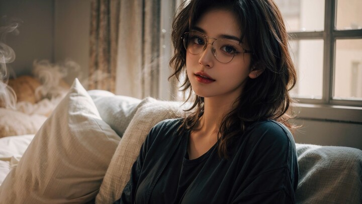 【Vẽ AI】Ảnh chân dung bạn gái AI – Khuya thế này rồi, em muốn đi đâu? (Phong cách nữ cường)