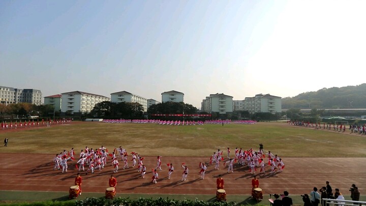 南京信息工程大学60周年校庆安塞腰鼓表演