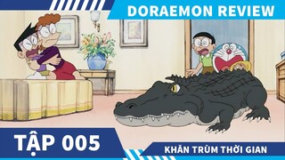 Review Phim Doraemon Tập 005 , Khăn Trùm Thời Gian  , Nobita và bồ Công Anh .2
