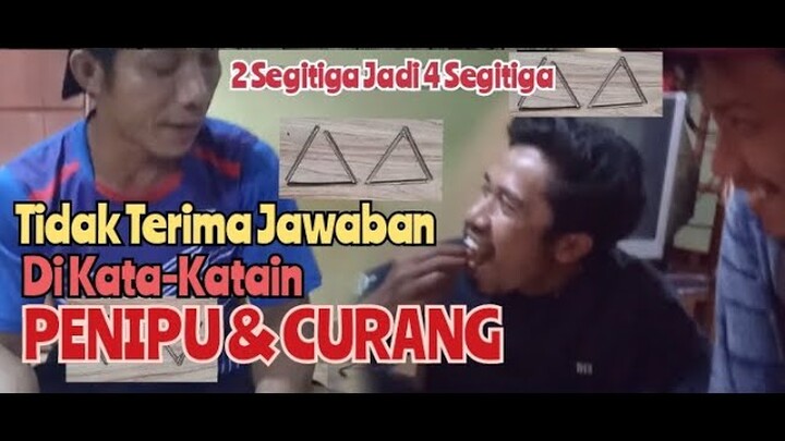 Asah Otak 2 Segi Tiga Jadi 4 Segi Tiga Dengan 1 Langkah  Saja Teka Teki Sulit