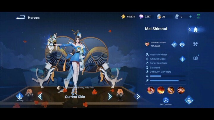 Mai Shiranui gameplay in Honor Of Kings