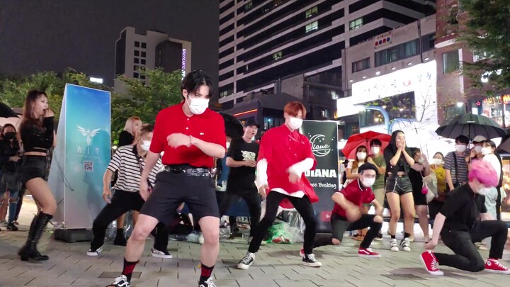 【A.C.E】On the way to dinner, they unexpectedly joined their dance crew’s live performance of their o