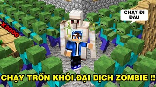 Mình Đã Chống Lại Đại Dịch Zombie | Bằng Cách Tạo Ra Người Sắt Golem | TRONG MINECRAFT PE..!!