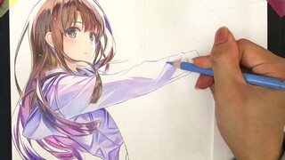 【冴えない彼女の育てかた】加藤恵ちゃん色鉛筆で描いてみた！