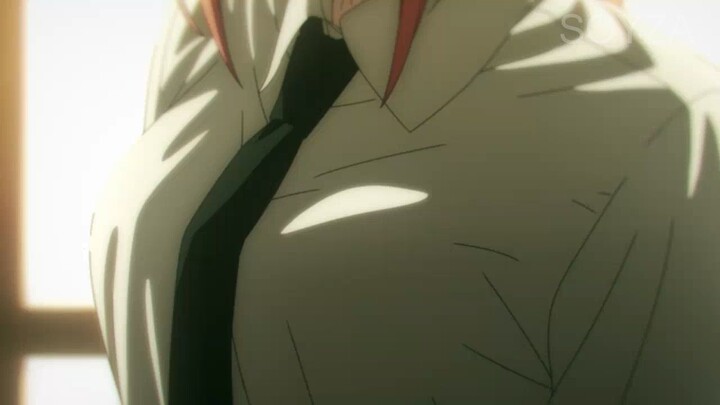 Denji like makima's boobs