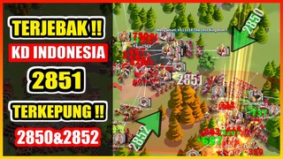 TERJEBAK !! KERAJAAN INDONESIA DIKEPUNG !! 2851 VS 2850 DAN 2852 !!