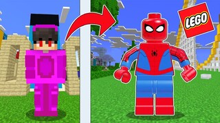 🖤I Save my Friends as LEGO SPIDER-MAN in Minecraft