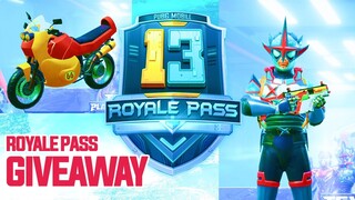 FREE Season 13 ROYALE PASS | GIVEAWAY | PUBG MOBILE