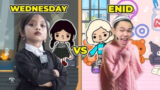 WEDNESDAY LEIKA VS ENID TOMPEL 😍😱 DRAMA PARODI BATTLE DANCE LEIKA DAN TOMPEL [TOCA BOCA INDONESIA]