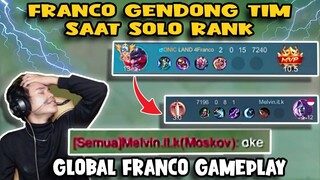 FRANCO GENDONG TIM SAAT SOLO RANK | GAMEPLAY FRANCO 2023