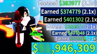 FARMEI SEA BEAST POR HORAS NO BLOX FRUITS E...