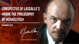 Conspectus of Lassalle’s «Book The Philosophy of Heraclitus»