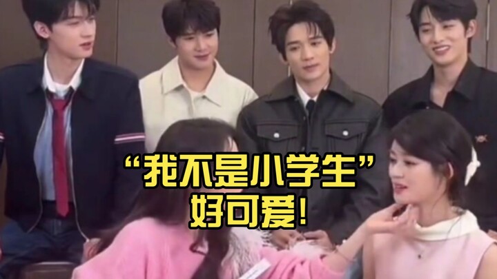 So sweet—so, so sweet! “I’m not an elementary school student”—so cute!