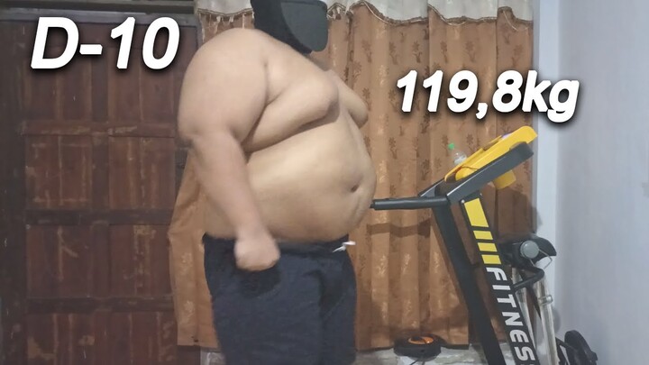 Hari Ke 10 - Akhirnya Bisa Menyentuh Berat Badan 119Kg