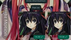 ni yg tadi req yatogami tohka😌☝