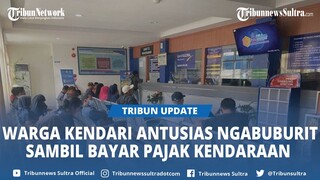 Warga Kendari Sulawesi Tenggara Ngabuburit Sambil Bayar Pajak Kendaraan saat Puasa Ramadan 2024
