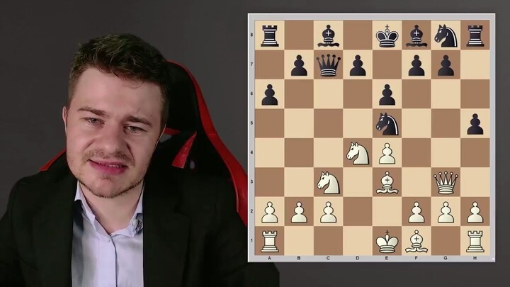 17) Taimanov 7...Ne5 8.Qg3 h5 − Giri Variation (31 variations, 20.9 avg. trainab