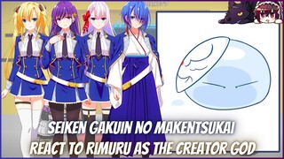 seiken gakuin no makentsukai React To Rimuru || Gacha Reaction || Rimuru x Chloe