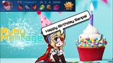 Ruby Special Montage | Happy Birthday to me | Skin Giveaway Today to my Awoorians | Mobile Legend