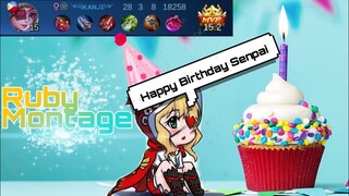 Ruby Special Montage | Happy Birthday to me | Skin Giveaway Today to my Awoorians | Mobile Legend