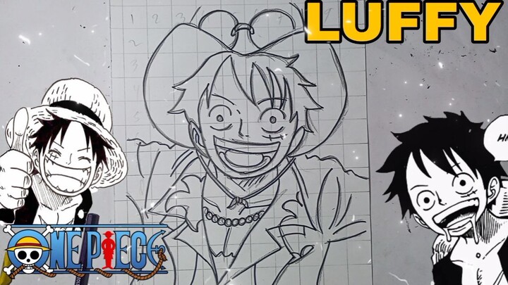 menggambar Luffy