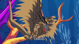 The giant python led the Suzaku and the white tiger to attack the fire dragon clan and successfully 