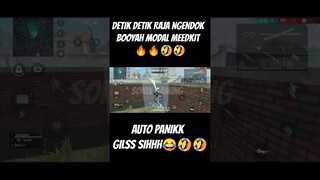 DETIK DETIK RAJA NGENDOK BOOYAH!! CUMA MODAL MEEDKIT🤣🤣#shorts #garenafreefire #viral