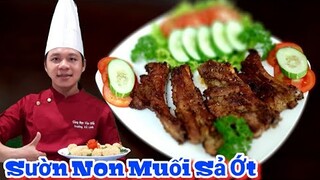 Cách làm món Sườn Non Muối Sả Ớt Chiên siêu hấp dẫn || Món Ăn Gia Đình