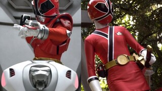 [US Version VS Japanese Version] Shinken Red (Kaoru) ~Samurai [Samurai Sentai Shinkenger] Fight Fire