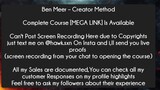 Ben Meer – Creator Method Course Download